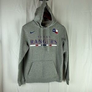 Texas Rangers Hoodie Adult Small MLB Baseball Sweatshirt Heather Gray